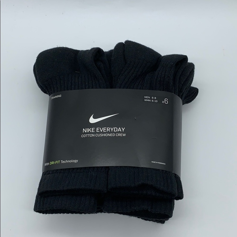 NIKE EVERYDAY COTTON CUSHIONED CREW SOCKS